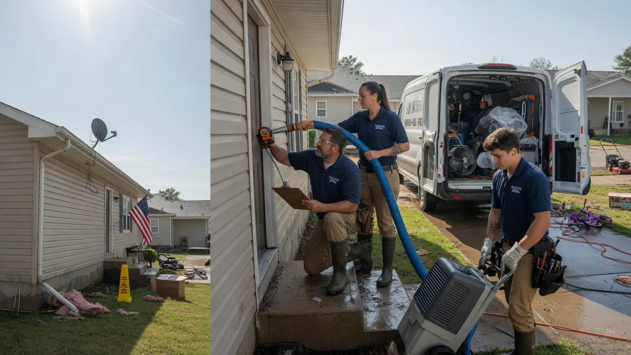 Ceiling Water Damage Restoration in Holcombe, WI near me